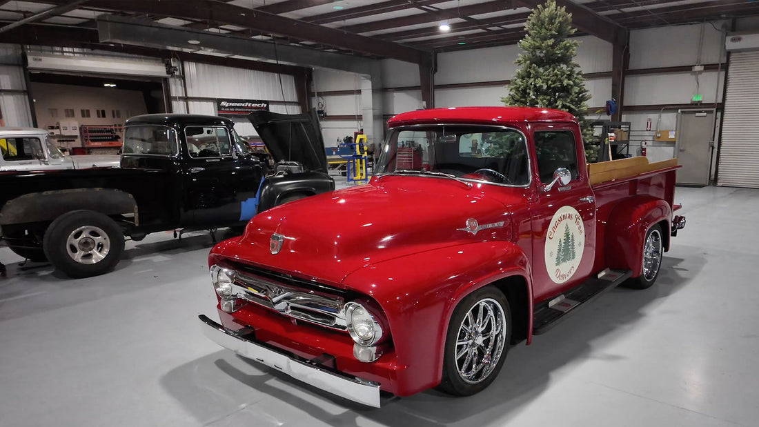 Delivering Holiday Cheer in Style: Our 1956 Ford F100 "Christmas Delivery" Truck