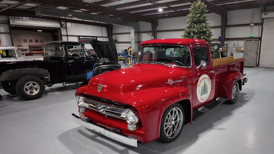 Delivering Holiday Cheer in Style: Our 1956 Ford F100 "Christmas Delivery" Truck