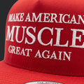 Make American Muscle Great Again - Red Flat Bill Snapback
