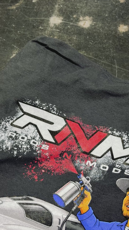 "Gage The Painter" Split Window Tee - Graphite Black